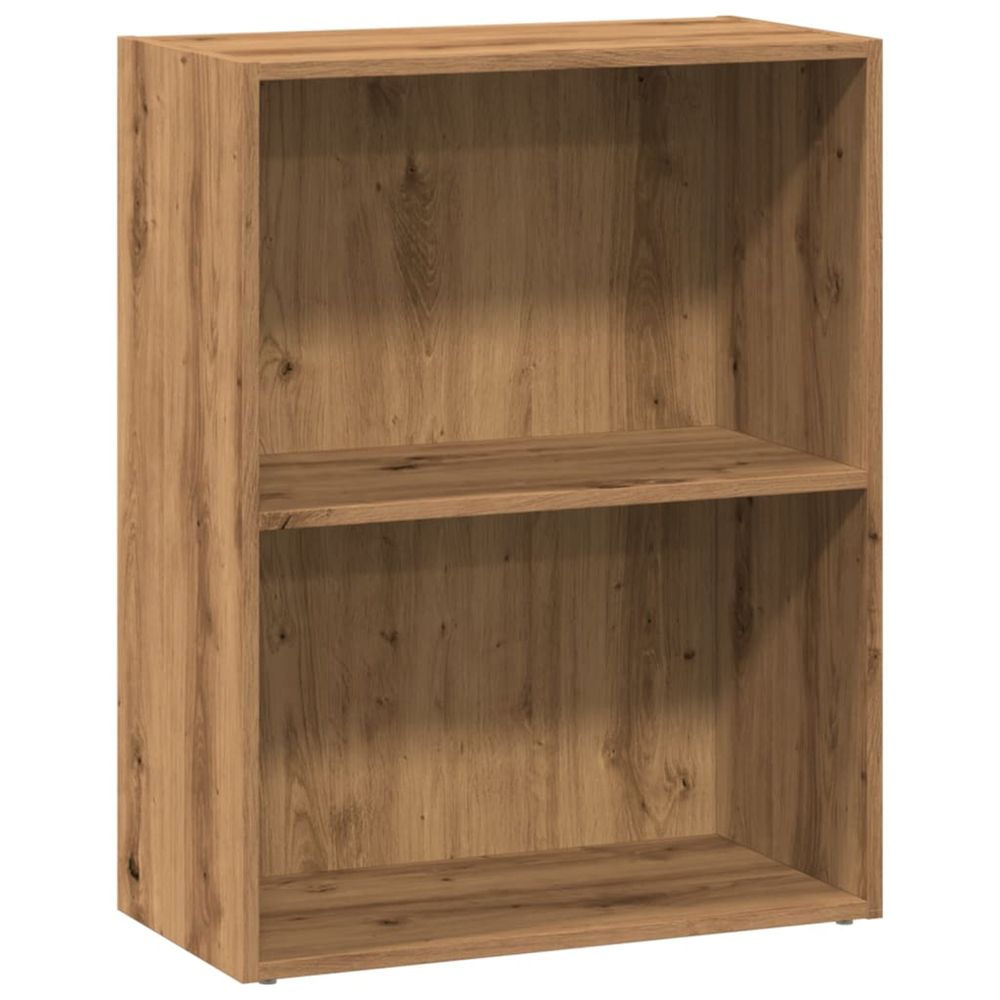 Bibliothèque chêne artisanal 60x30x77 cm bois d'ingénierie