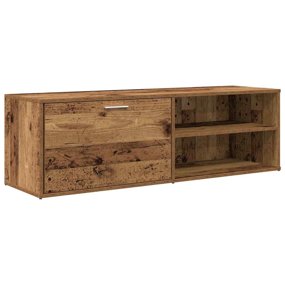 Meuble tv vieux bois 120x34x37 cm bois d'ingénierie