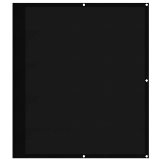 Écran de balcon noir 120x1000 cm 100% polyester oxford