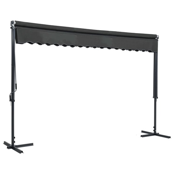 Auvent sur pied 400 x 300 cm anthracite