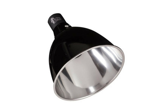 Dôme avec réflecteur pour lampe jusqu'à 200w - support d'ampoule chauffante / uvb pour reptiles (lézards, serpents, tortues), a