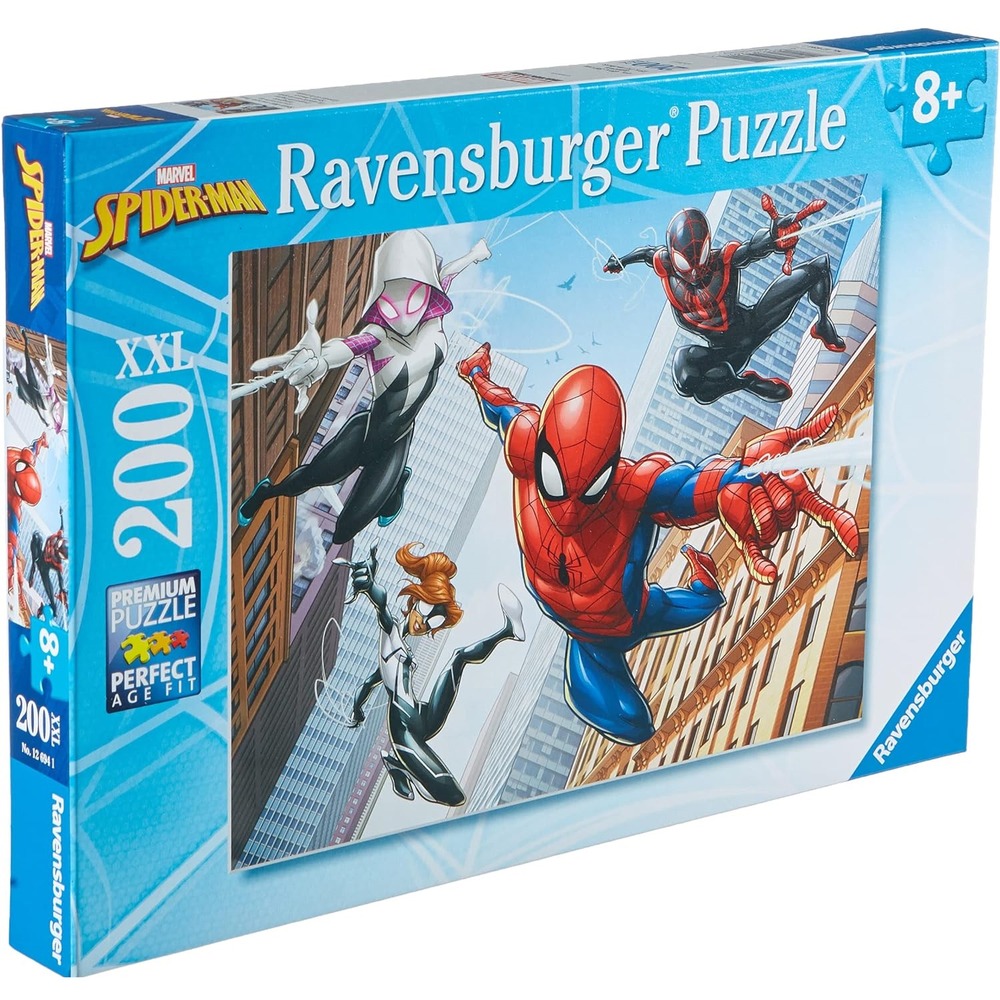Ravensburger - puzzle spider-man 200 pièces xxl - les pouvoirs de l'araignée - enfant 8 ans et plus