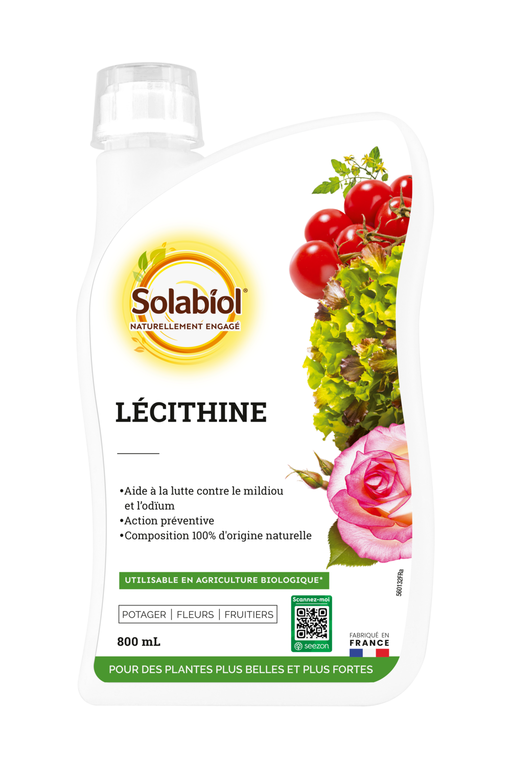 Lécithine - contre mildiou & odïum - composition 100% d'origine naturelle - 800ml