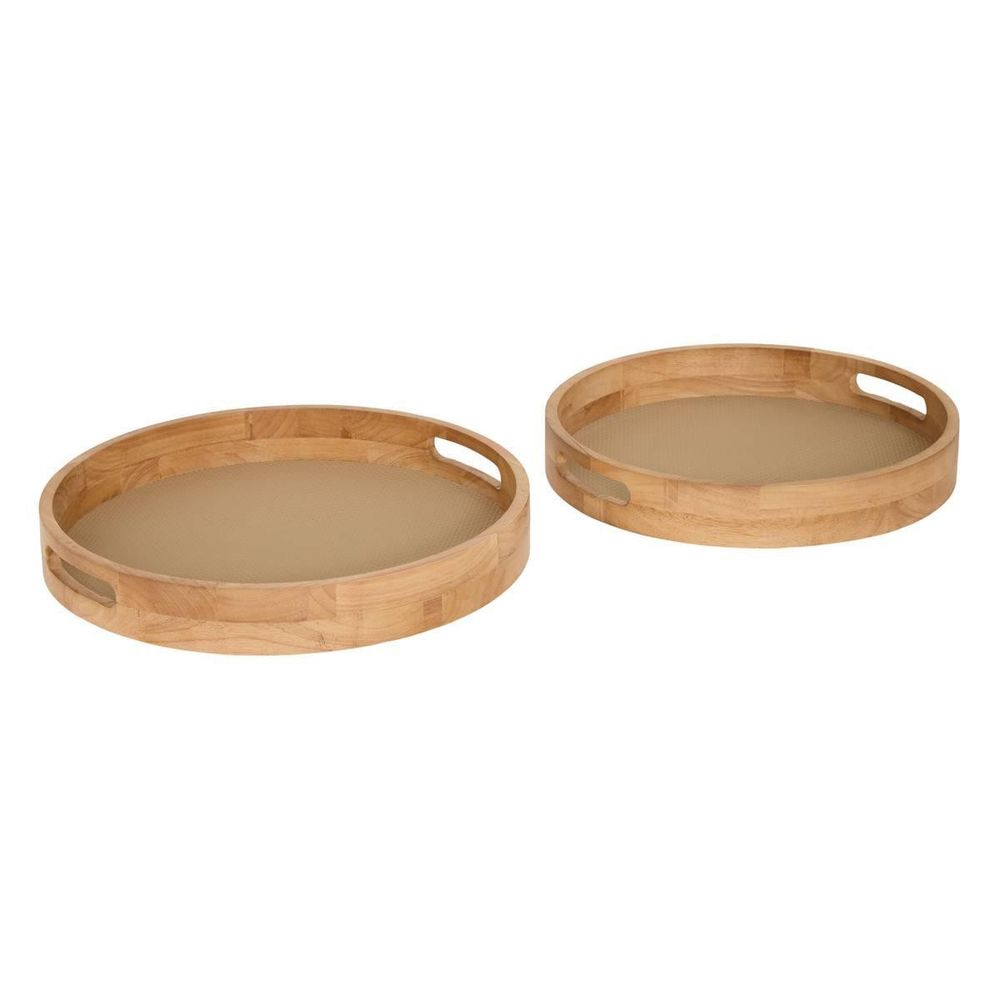 Lot de 2 plateaux déco 