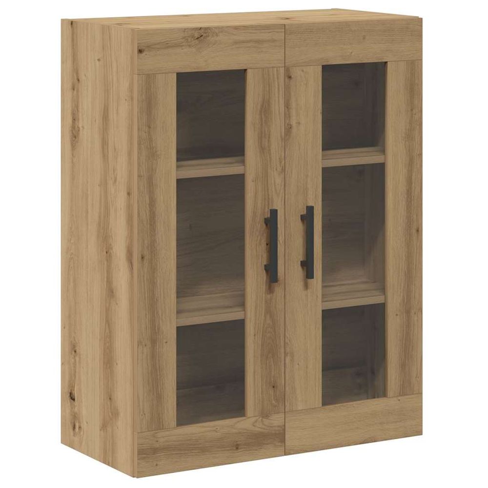 Buffet chêne artisanal 69,5x34x90 cm bois d'ingénierie