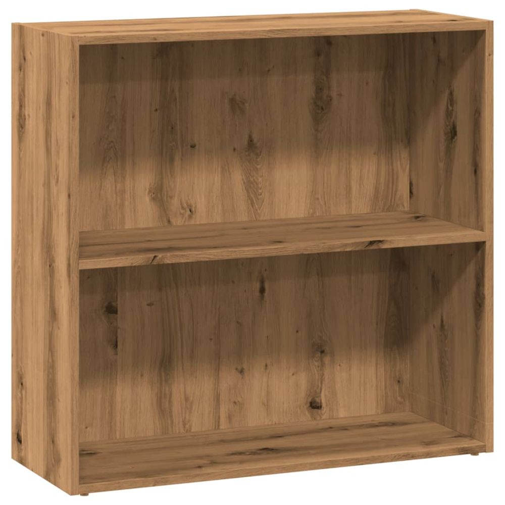 Bibliothèque chêne artisanal 80x30x77 cm bois d'ingénierie