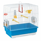 Ferplast cage à oiseaux rekord 2 cage pour oiseaux, canaris, perruches ondulées, en métal, accessoires inclus mangeoires rotatives