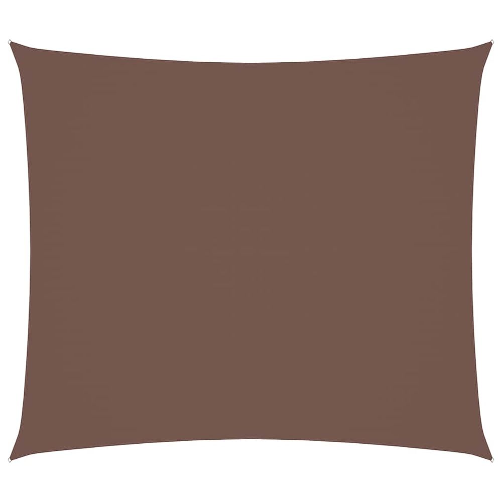 Voile de parasol tissu oxford rectangulaire 2,5x3 m marron