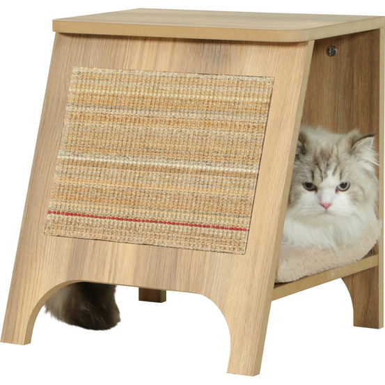 Console griffoir boréal 3 en 1 s beige pour chat max 5 kg