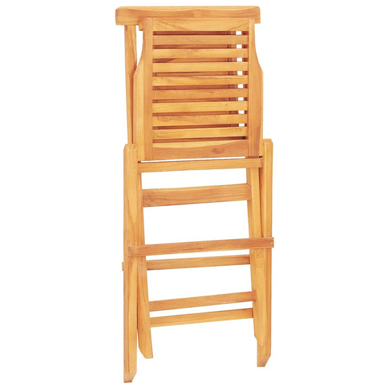 Chaises de jardin pliantes lot de 8 47x63x90cm bois massif teck