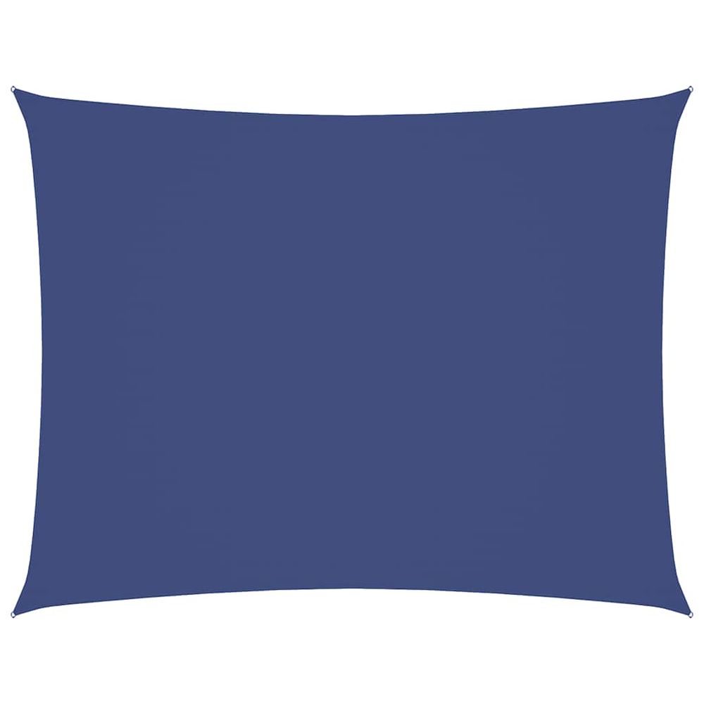 Voile de parasol tissu oxford rectangulaire 3x4 m bleu
