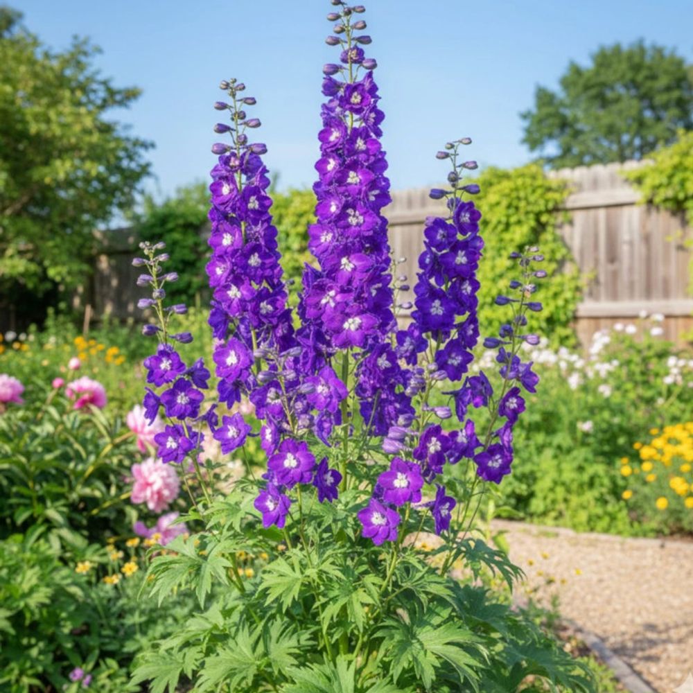 Pied-d'alouette king arthur, delphinium lot de 5 godets