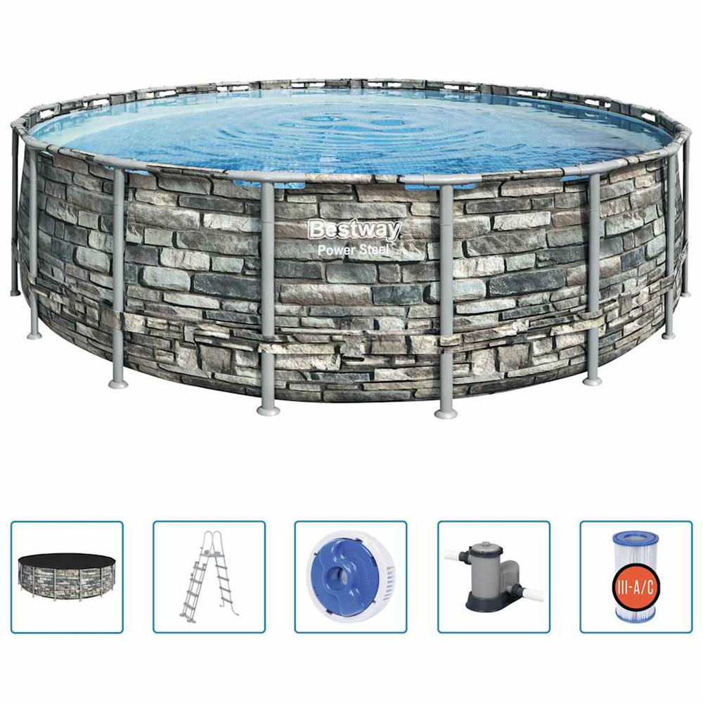 Piscine power steel 549x132 cm