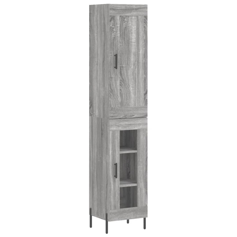 Buffet bahut commode armoire meuble de rangement organisateur cuisine salle de séjour salon haut sonoma 34,5 x 34 x 180 cm bo