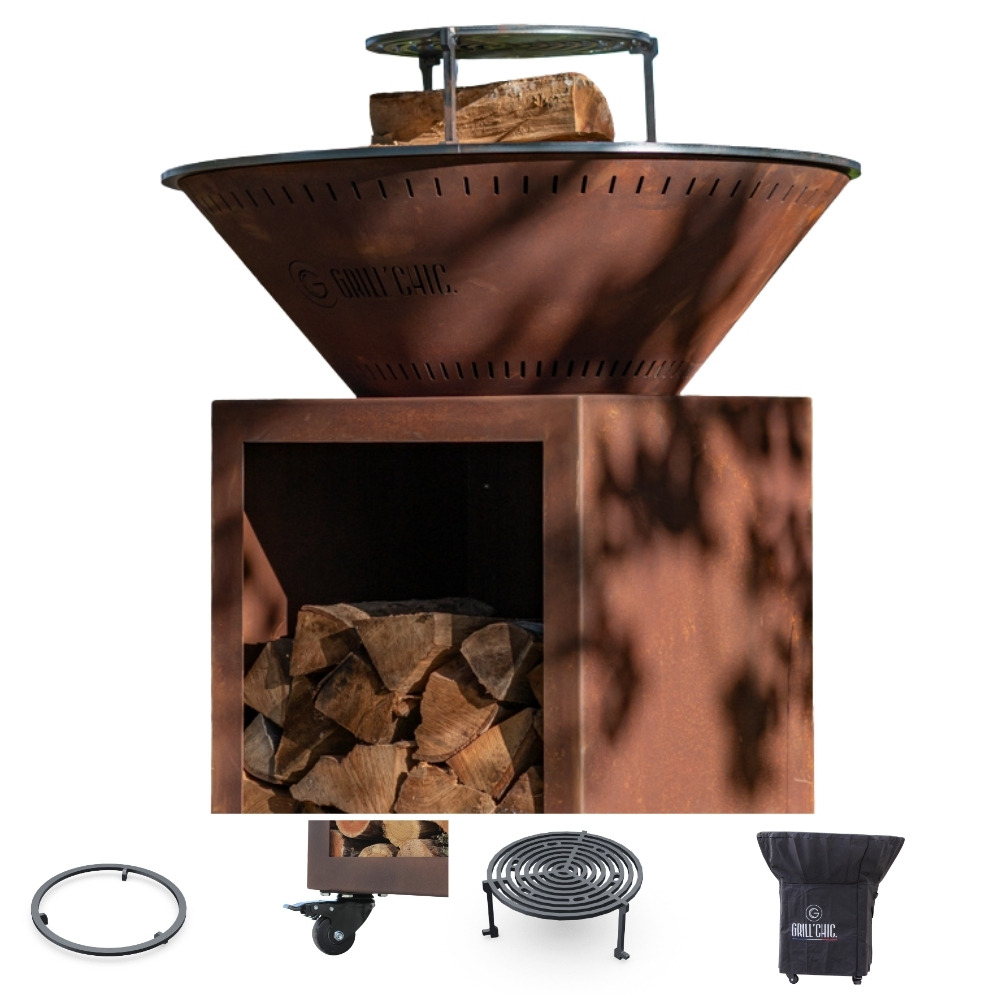 Pack privilege brasero classique corten 103 double cuve