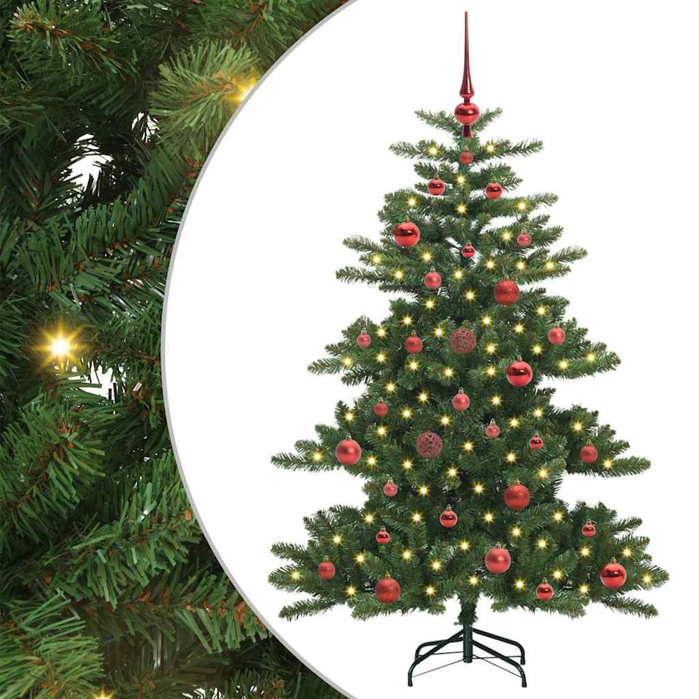 Sapin de noël artificiel à branches articulées vert 150 cm pvc