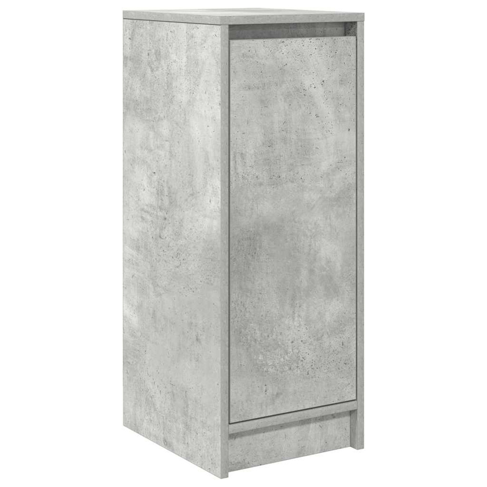 Armoire à chaussures gris béton 29,5x34x76 cm bois d'ingénierie
