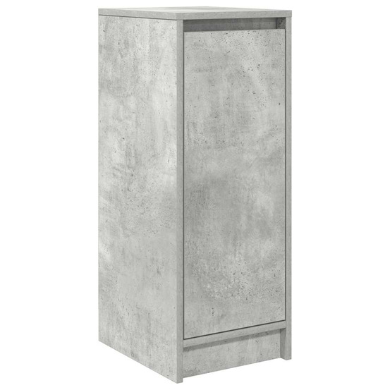 Armoire à chaussures gris béton 29,5x34x76 cm bois d'ingénierie