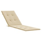 Coussin de chaise de terrasse beige (75+105)x50x3 cm