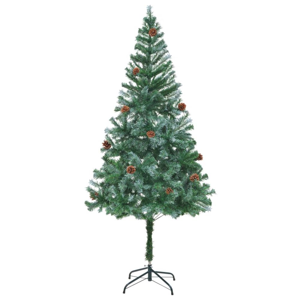 Arbre de NoÃ«l artif avec pommes de pin 180cm