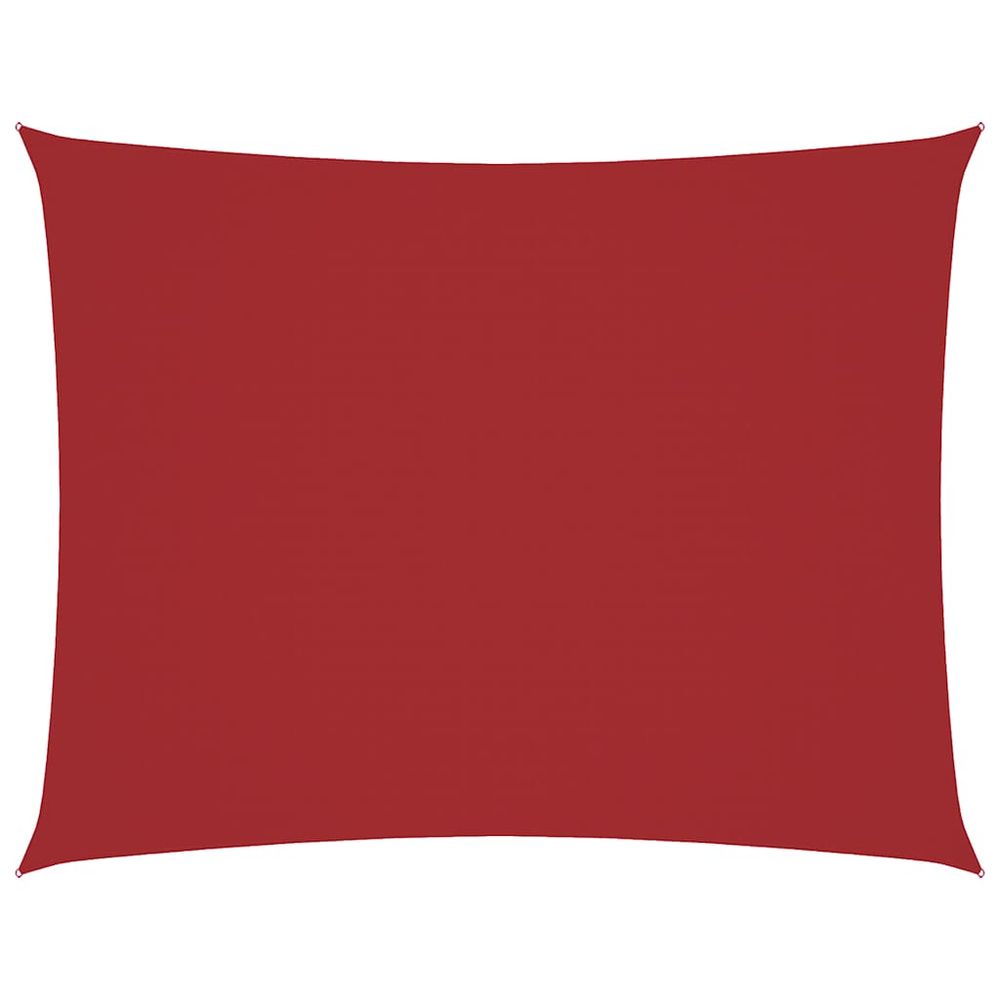 Voile de parasol tissu oxford rectangulaire 2,5x3,5 m rouge