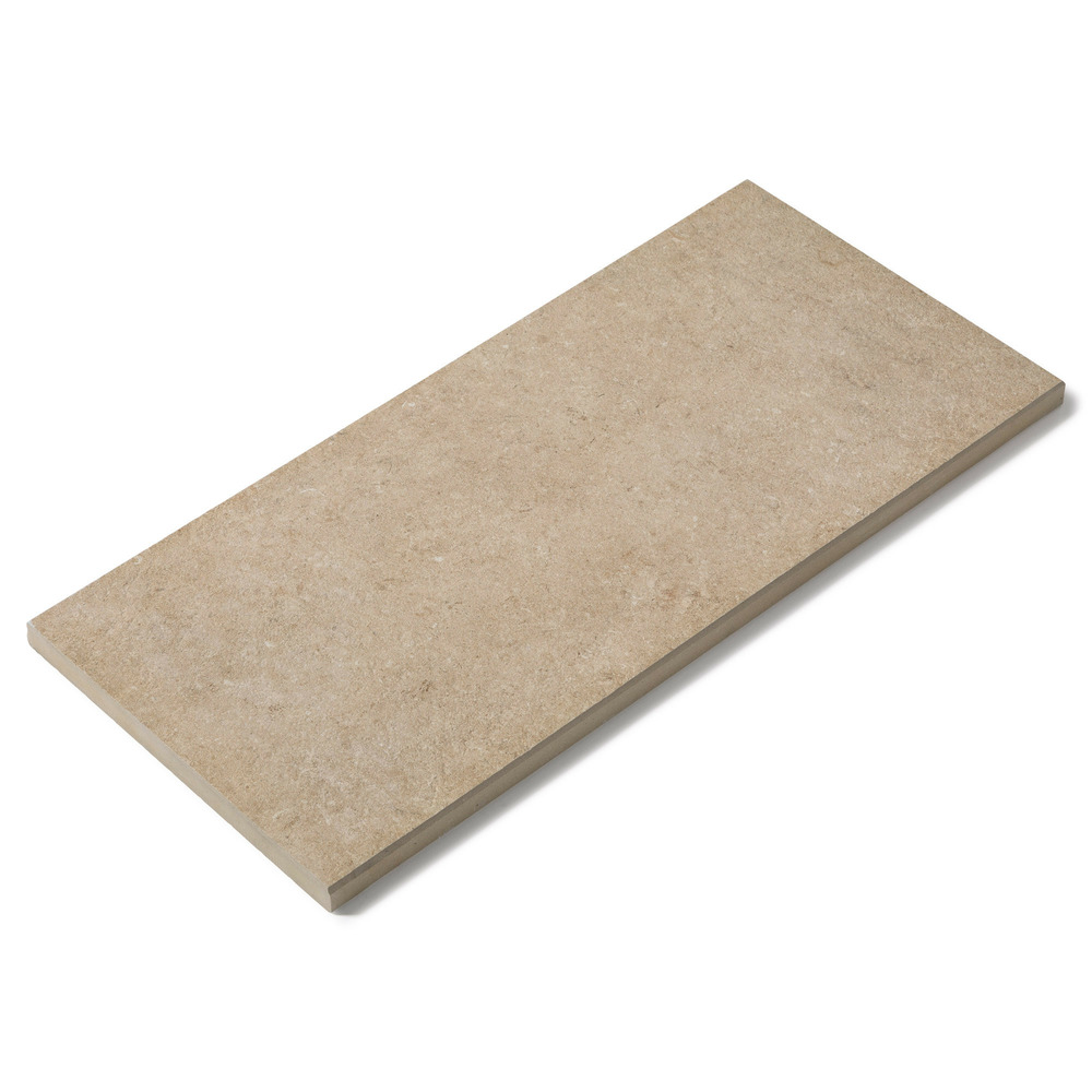 Margelle de piscine effet pierre beige cotto 60x28x2 cm bord droit pietra - ro'ma carrelage