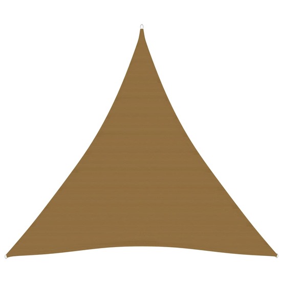 Voile toile d'ombrage parasol 160 g/m² pehd 3 x 3 x 3 m taupe