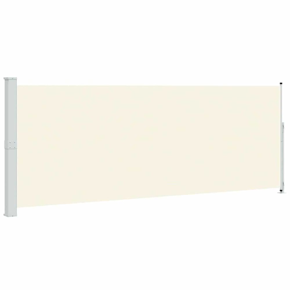 Auvent latéral rétractable de patio 180x514 cm crème