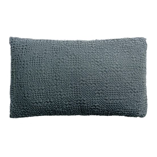 Coussin stonewashed tana cendre 40 x 65 cm