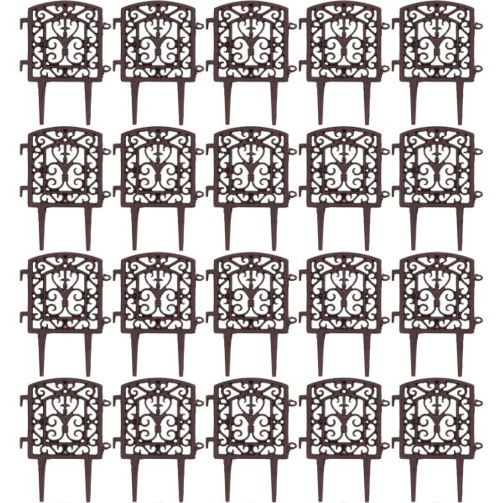 Bordure à assembler en fonte tradition lot de 20