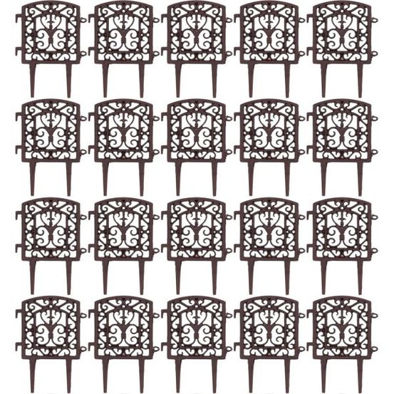 Bordure à assembler en fonte tradition lot de 20