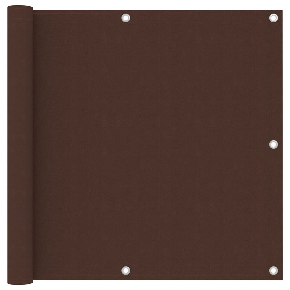 Écran de balcon marron 90x300 cm tissu oxford
