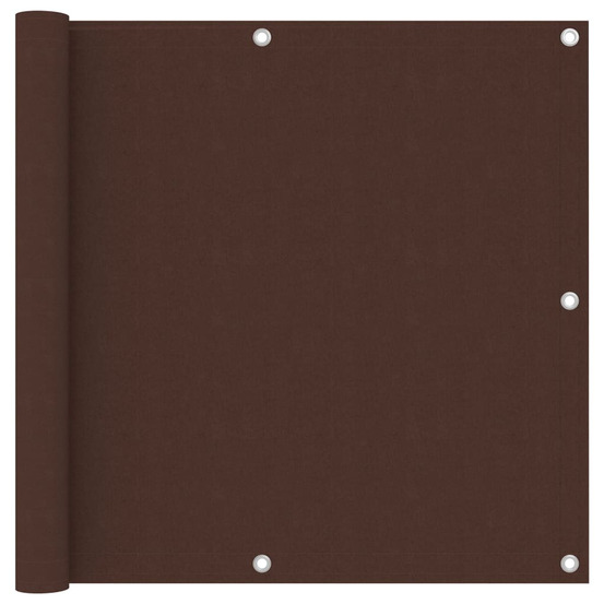 Écran de balcon marron 90x300 cm tissu oxford