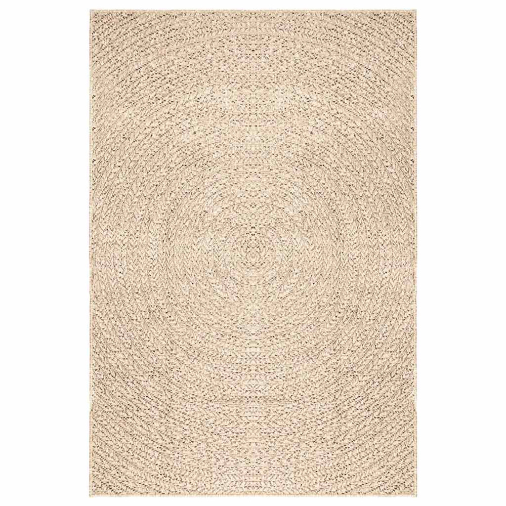 Tapis zizur beige 140x200 cm aspect de jute intérieur extérieur