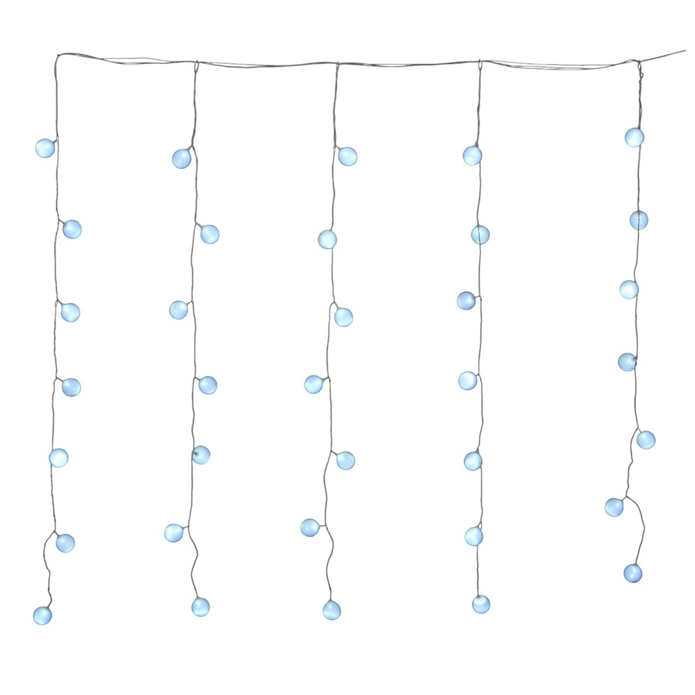 Rideau de boules lumineuses 35 led blanc fixe