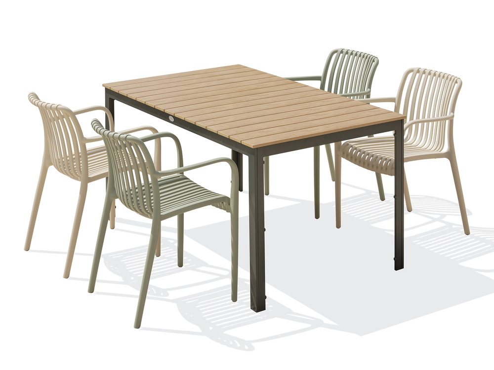 Ensemble repas boston 4 pl avec tiago olive et sable