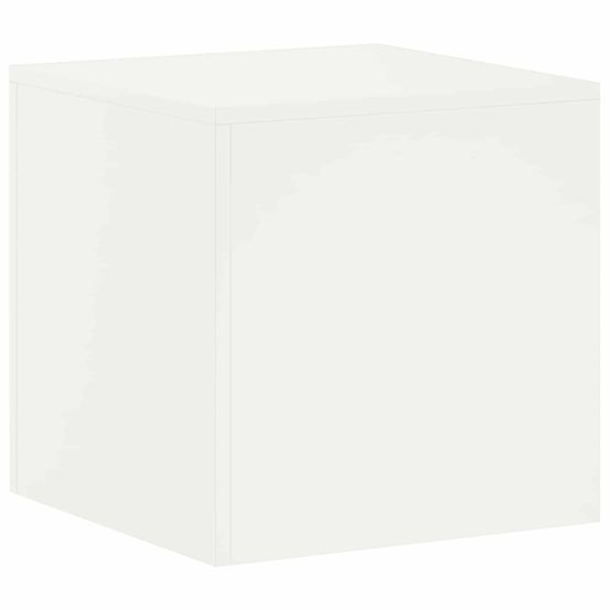 Support de plante blanc 40 x 40 x 40 cm acier