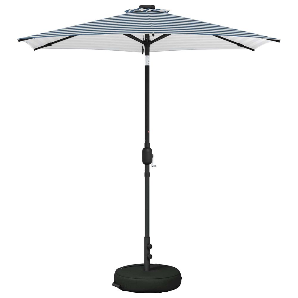 Parasol de jardin avec lumières led et base 2,3 x 2,3 m