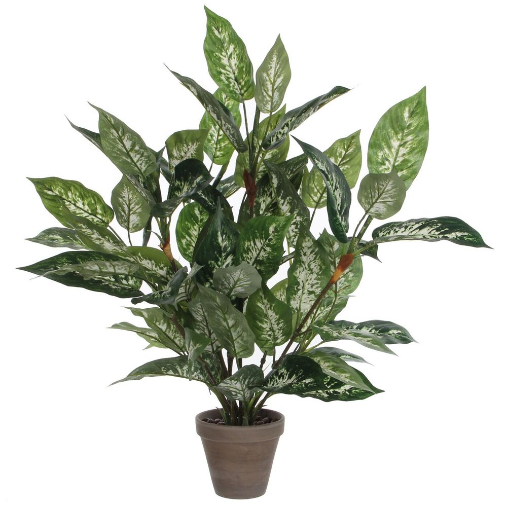Mica decorations plante artificielle dieffenbachia - h70 cm - vert