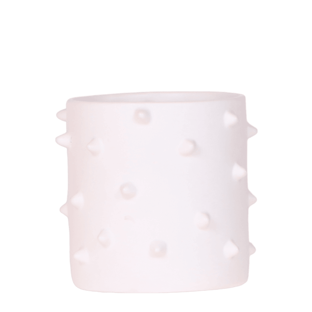 Cache-pot spike blanc - ø9 cm x h10,5 cm