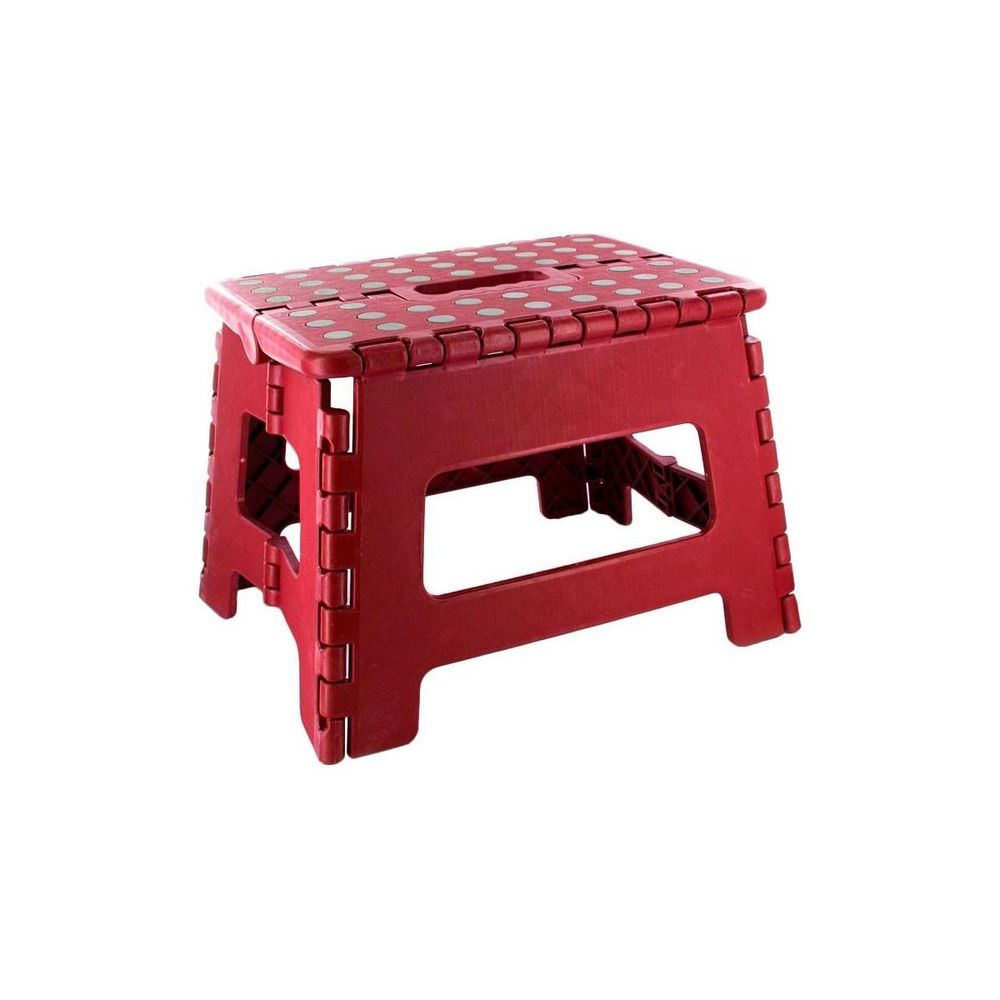 Marche pied pliable compact rouge