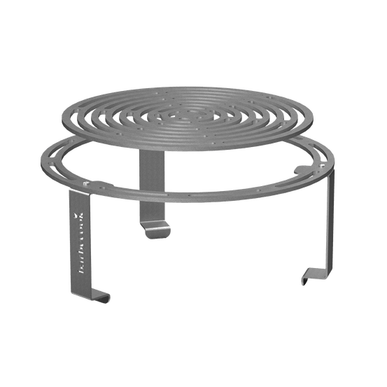 Support + grille surélevée dynamic centre pour brasero barbecook nestor
