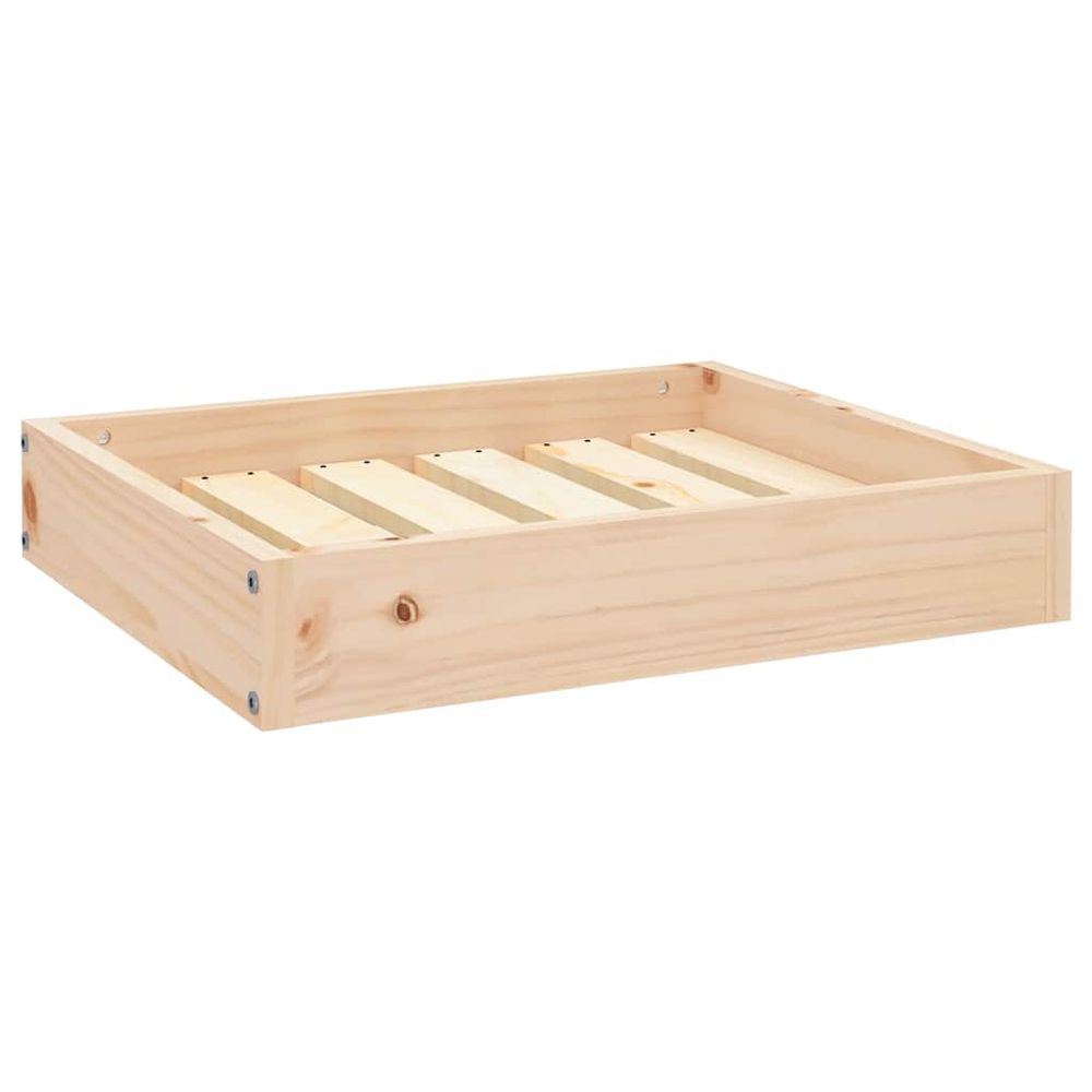 Lit pour chien 51,5x44x9 cm bois de pin solide
