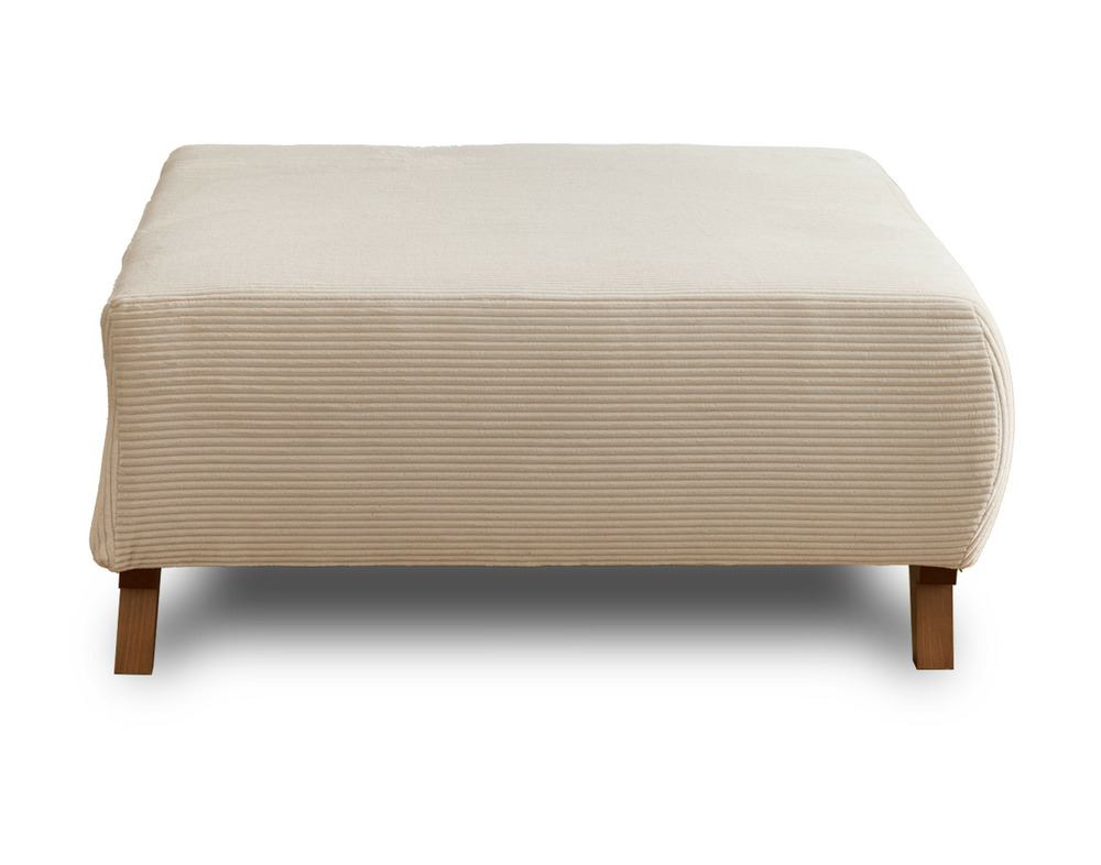 Cristal - pouf modulable - 95 cm - en velours côtelé