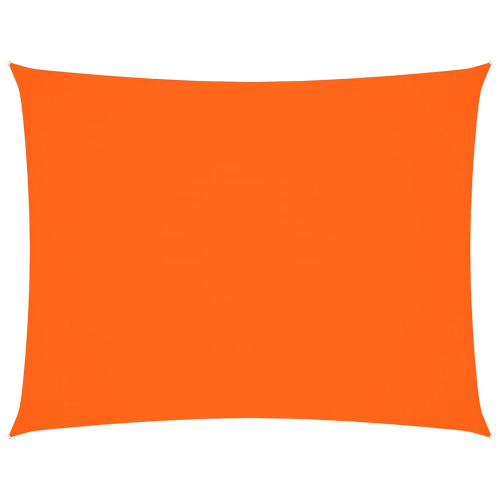 Voile de parasol tissu oxford rectangulaire 6x8 m orange