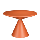 Mica decorations - table d'appoint en métal orange h42
