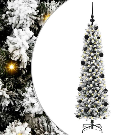 Sapin de noël artificiel blanc 150 cm pvc, métal et plastique