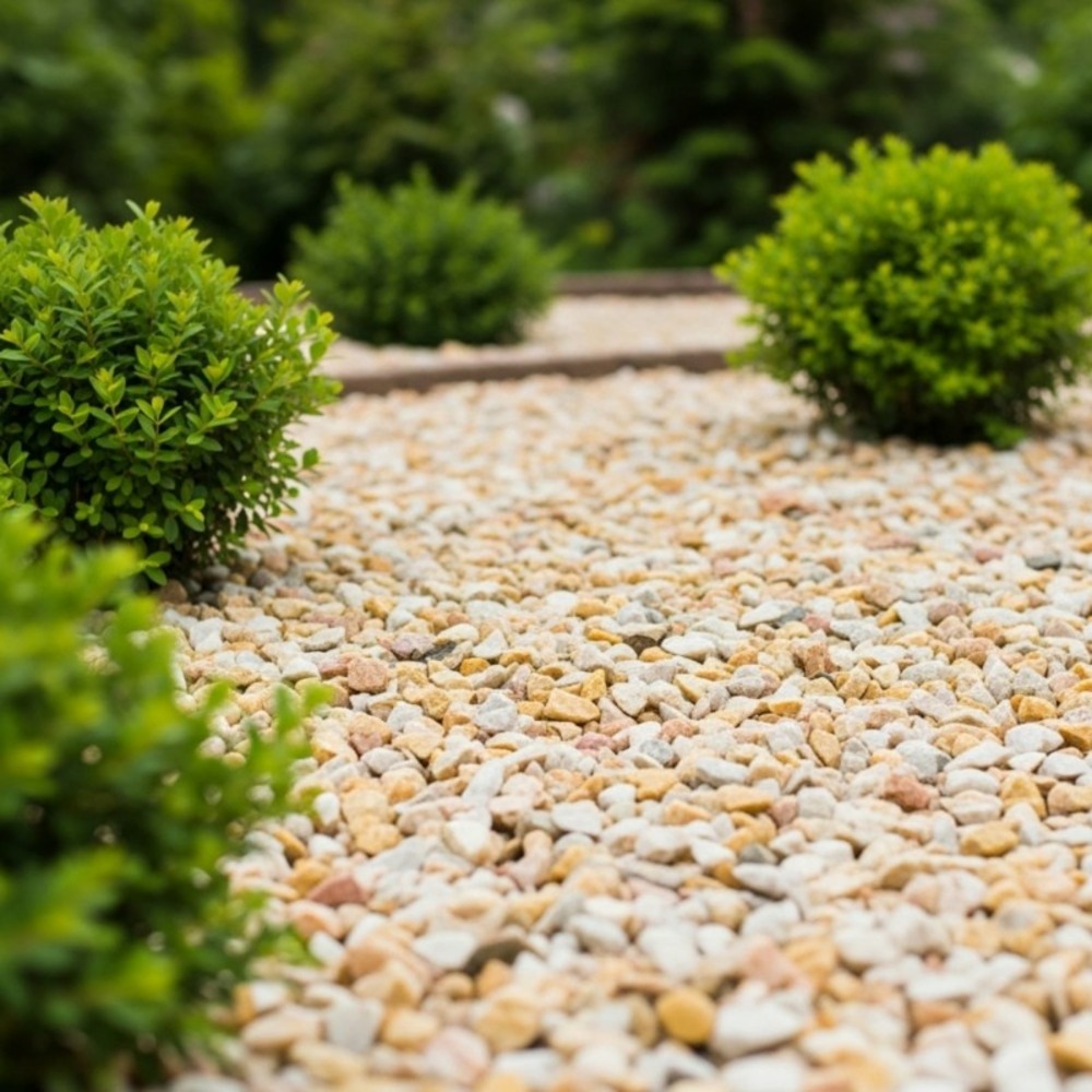 Gravier roulé silex orangé 8/16 mm- big bag 1t (16 m²) - orange