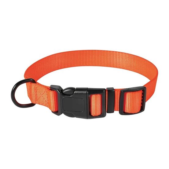 Collier polyester orange réglable60 cm