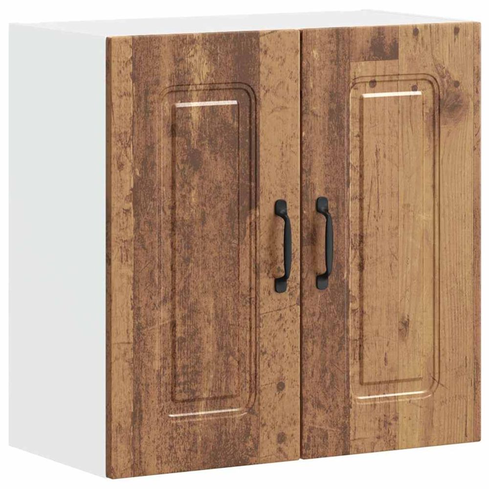 Armoire murale de cuisine kalmar vieux bois bois d'ingénierie